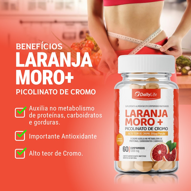 Kit 2x Laranja Moro + Picolinato de Cromo (120 Comprimidos) 2