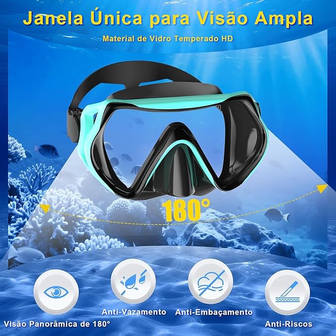 Máscara de Mergulho com Visão Grande Angular 2