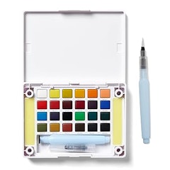 Aquarela em Pastilha 24 Cores Koi Sakura