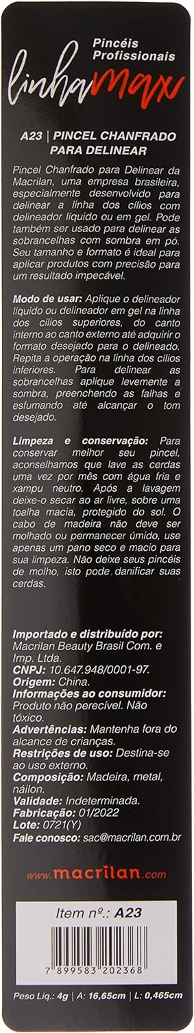 Pincel A23 Profissional Chanfrado Macrilan 3