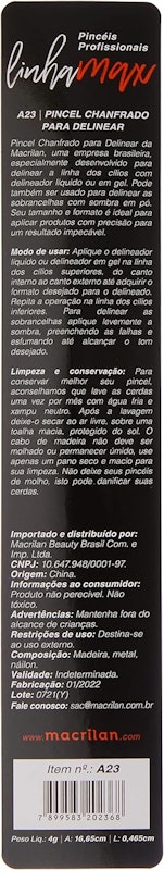 Pincel A23 Profissional Chanfrado Macrilan 3