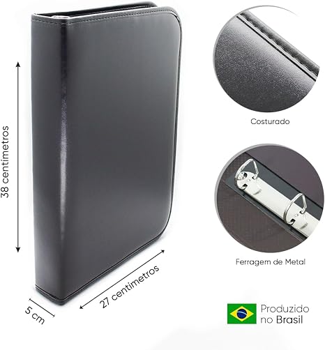 Pasta Fichário em Couro Sintético Incorpast 5