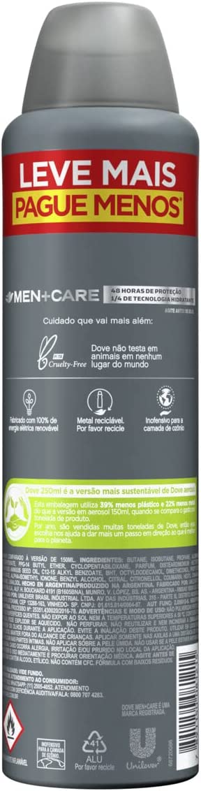 Desodorante Antitranspirante Aerosol Dove Men+Care Proteção Total 2