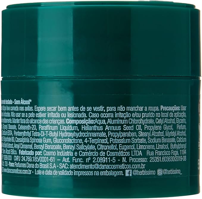 Desodorante Creme Antitranspirante Tradicional Herbíssimo 4