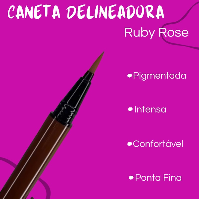 Caneta Delineadora Marrom Glass 3