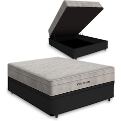 Cama Box Baú com Colchão de Molas Ensacadas Ortobom AirTech SpringPocket