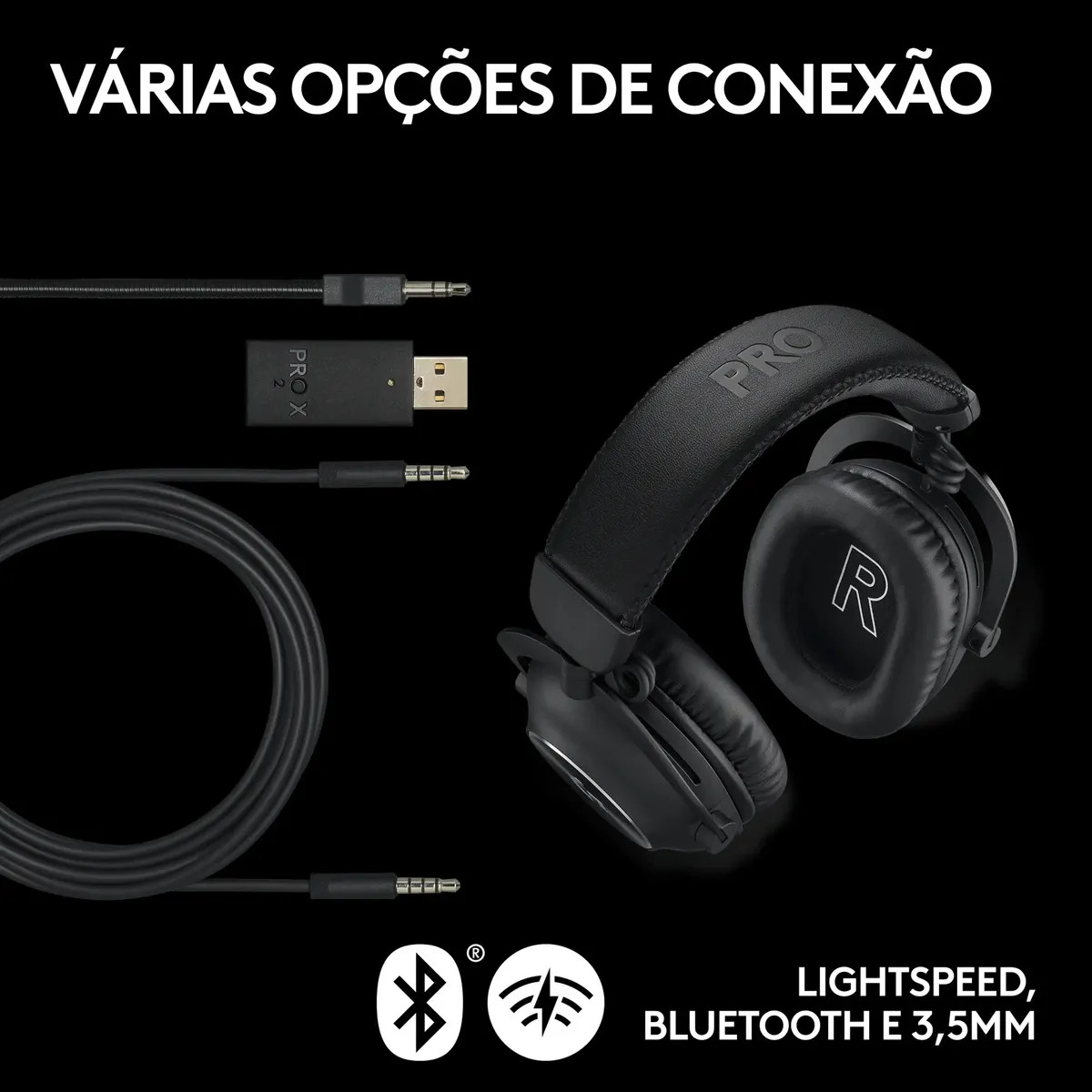 Headset Gamer sem Fio Logitech G PRO X 2 LIGHTSPEED 4