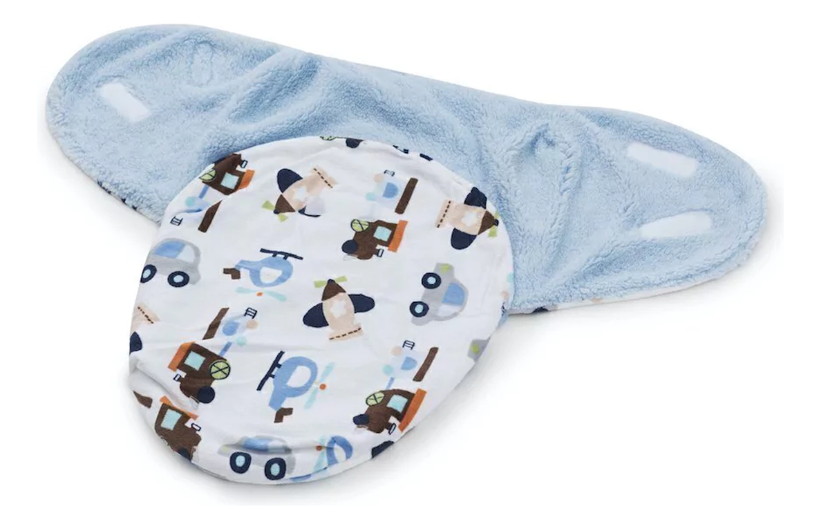 Cueiro Swaddle Ajustável Enroladinho com Sherpa 4
