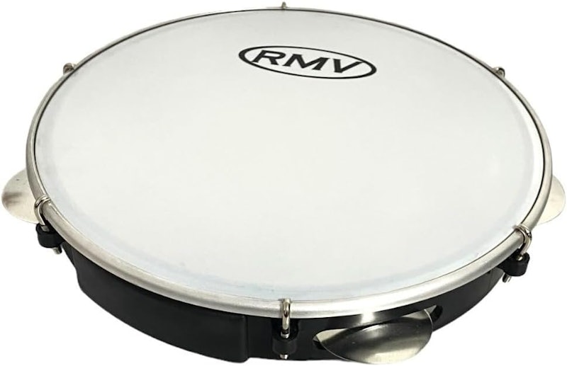 Pandeiro Profissional RMV 10" Preto Pele Leitosa 1