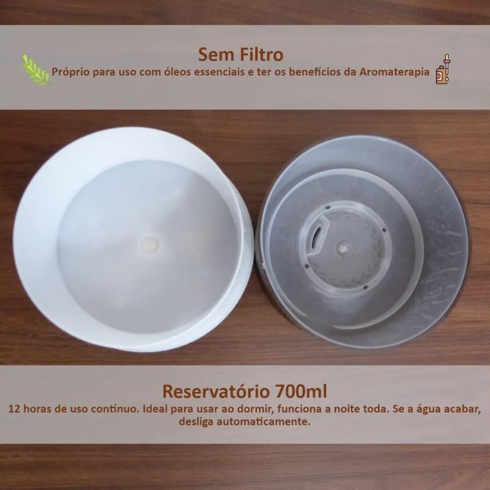 Difusor Aromatizador Ambiente para Óleo Essencial 700 ml 5