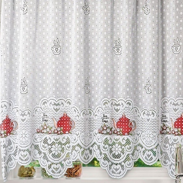 Cortina para Cozinha de Renda Hora do Chá 2