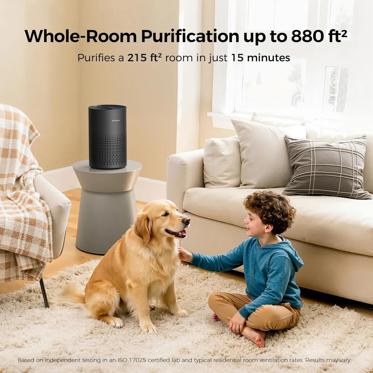 Purivortex Air Purifier with H13 True HEPA Filtration 2