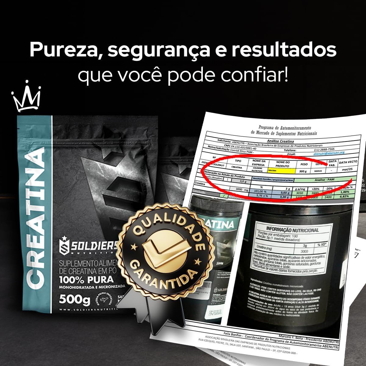Creatina Monohidratada 100% Pura Importada  3