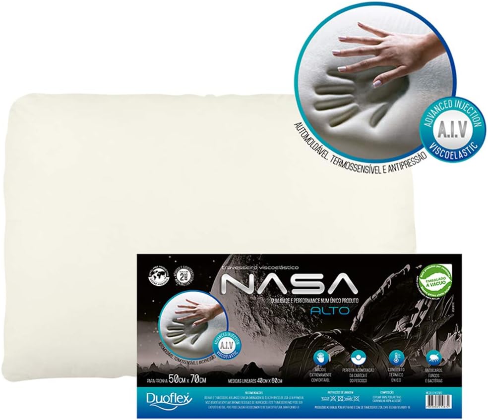 Kit 2 Travesseiros Nasa-X Alto 2