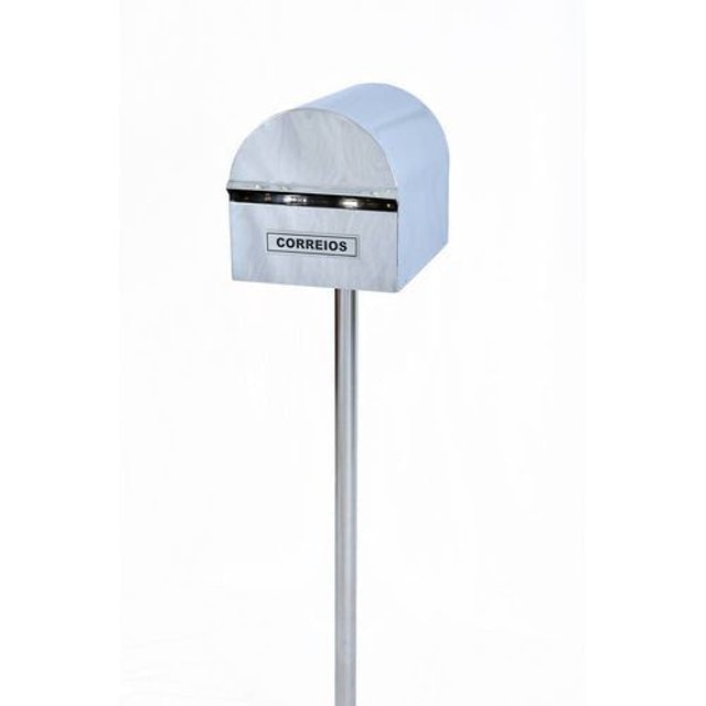 Caixa de Correio Inox Americana com Pedestal 1