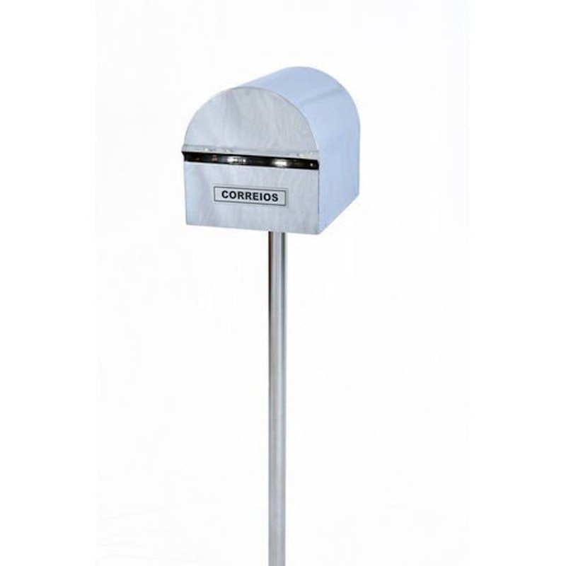 Caixa de Correio Inox Americana com Pedestal 1
