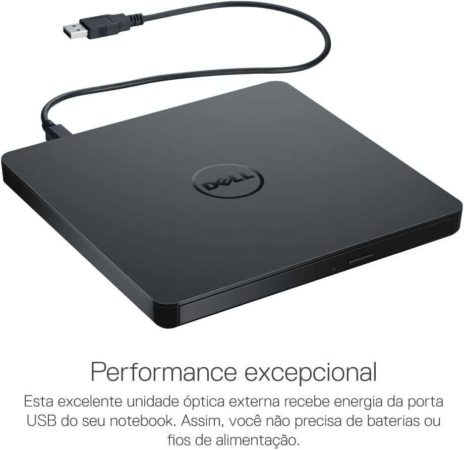 Unidade USB Fina de DVD +/- RW Dell 4