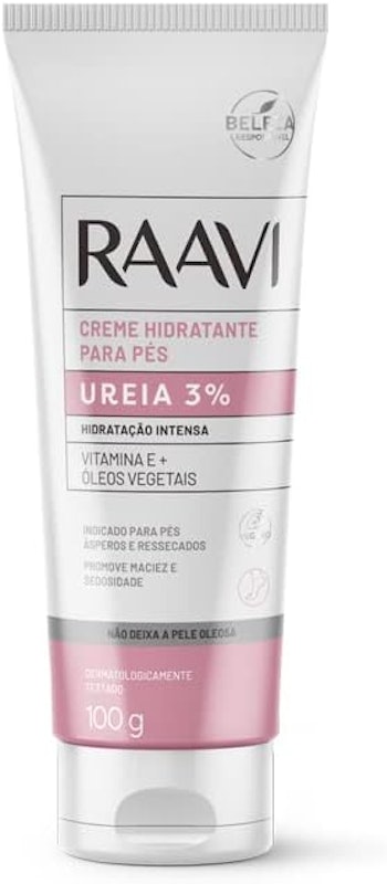 Creme Hidratante para Pés Ureia 3% Raavi 1