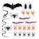 YDH Insetos Decoração Halloween Kit 24 Unidades 1