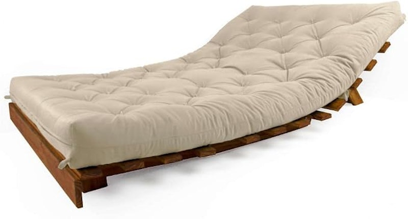 Sofá Cama Casal Futon Tokio Madeira Cor Imbuia Acquablock 4