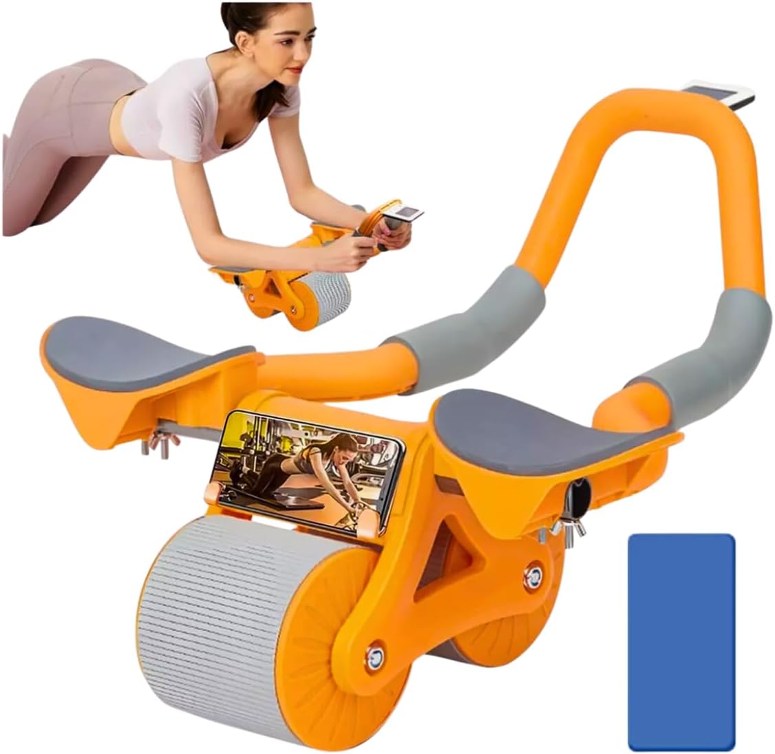 Aparelho de Ginástica Rolo Roda Abdominal com Suporte de Cotovelo 1