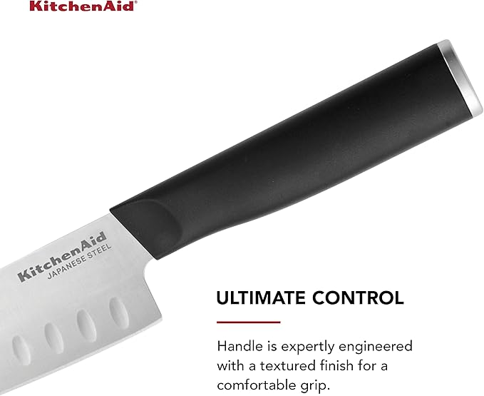 Faca Santoku 12,7 cm Preto Forjada com Capa Protetora 4
