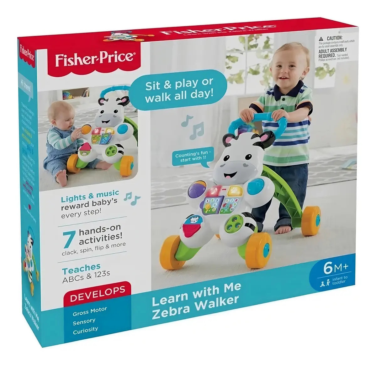 Fisher-Price Brinquedo para Bebês Apoiador Zebra 5