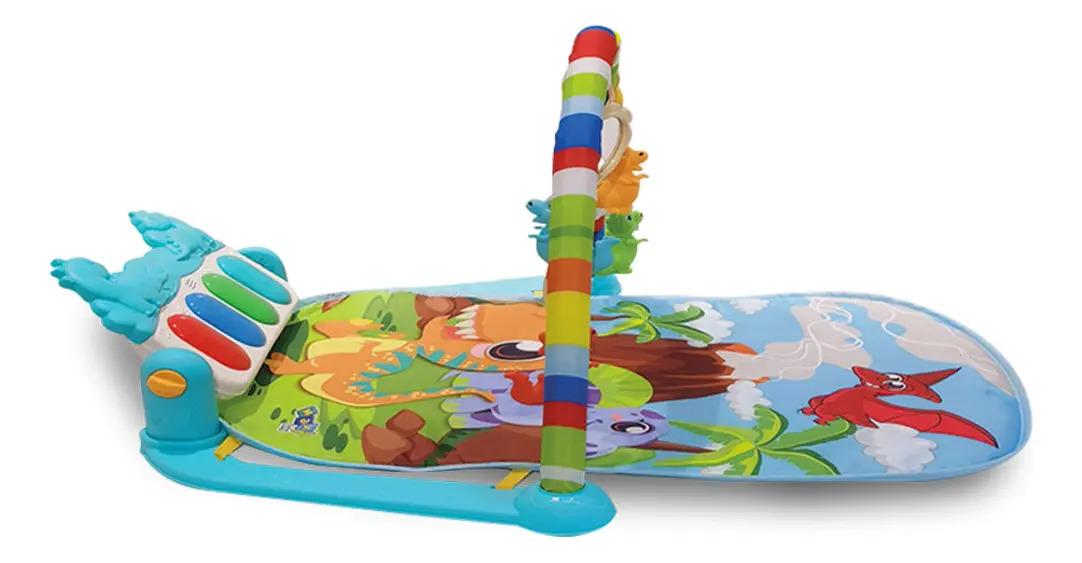 Tapete de Atividades para Bebê Piano Funny Dino 4