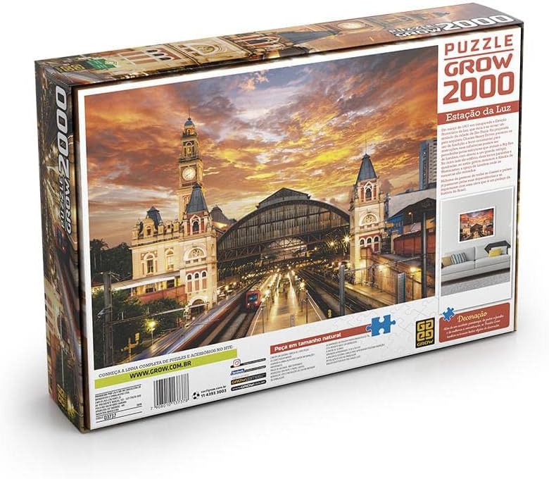 Quebra-Cabeça 2000 Peças Estação da Luz 3