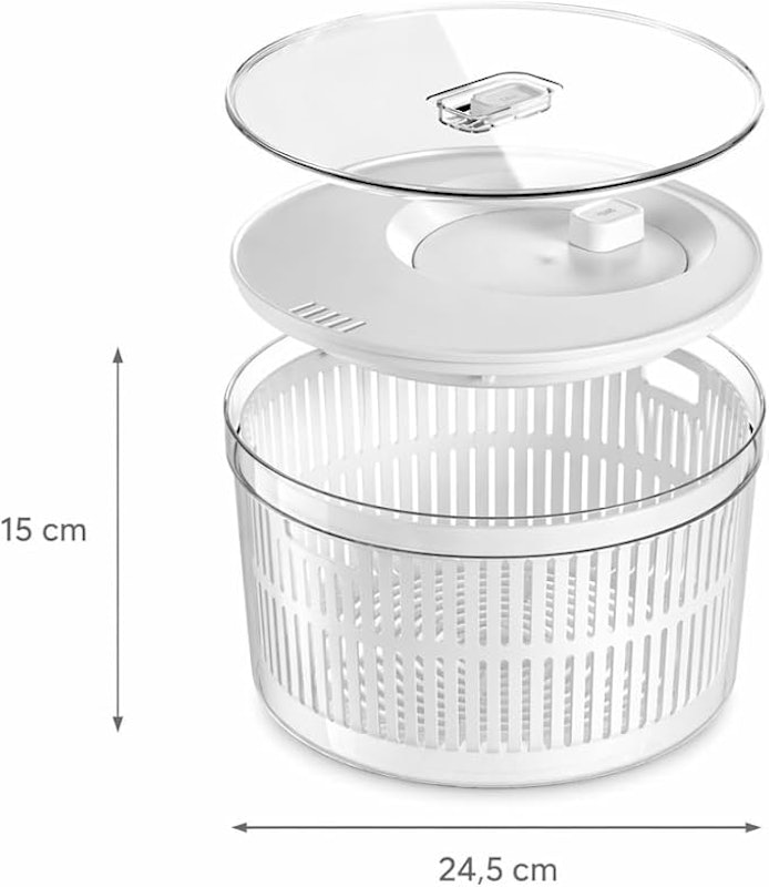 Kit Organizador e Secador de Saladas Ou 5,5L Linha Clear Fresh 3