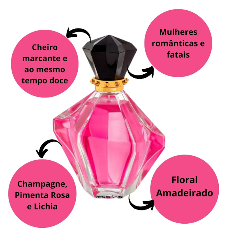 Deo Colônia Nuit Rose 100 ml 3