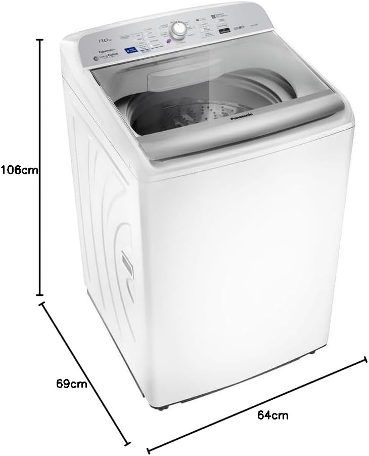 Máquina de Lavar Panasonic Lavagem Inteligente 17 kg 5