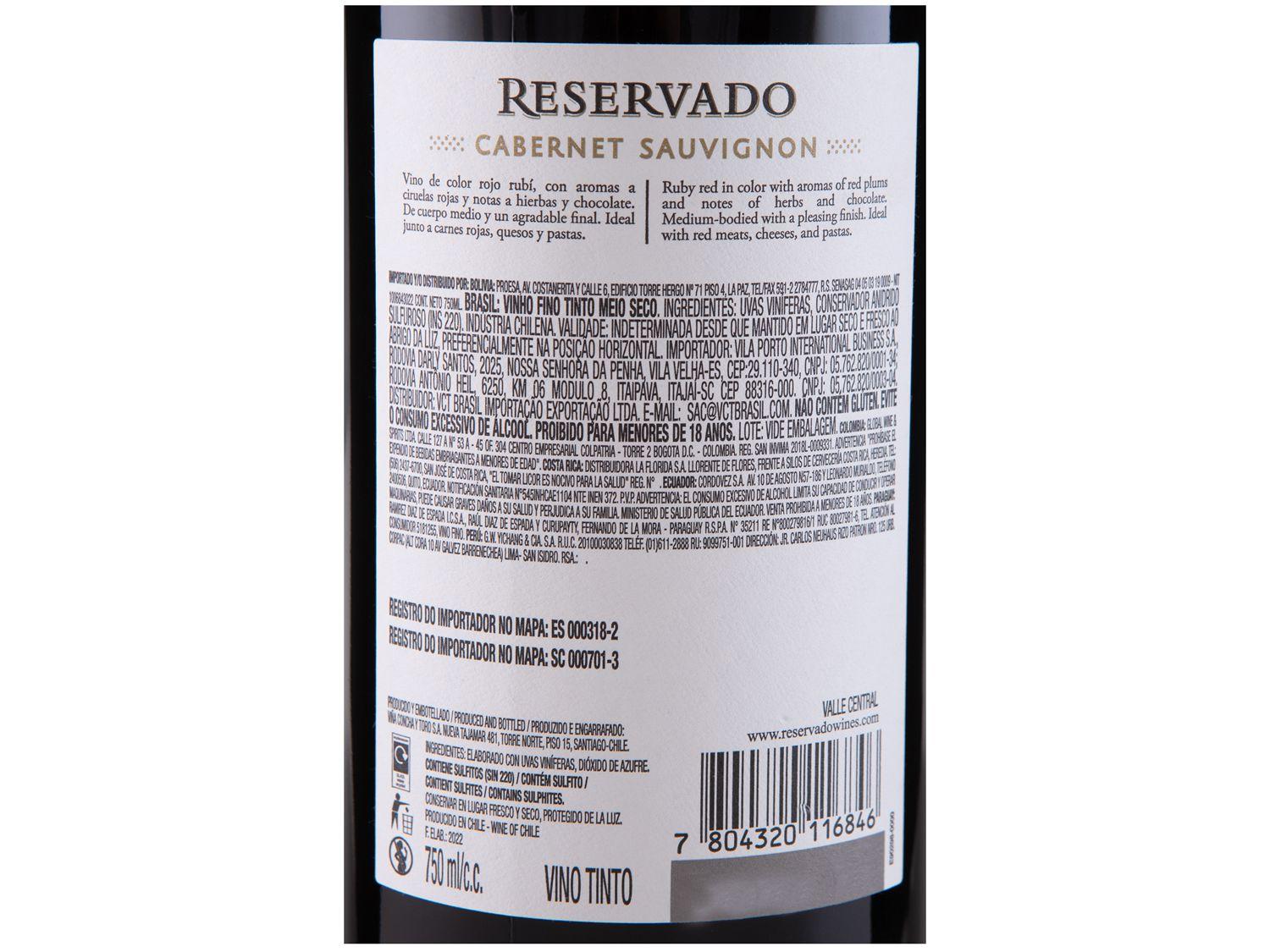 Vinho Reservado Cabernet Sauvignon 4