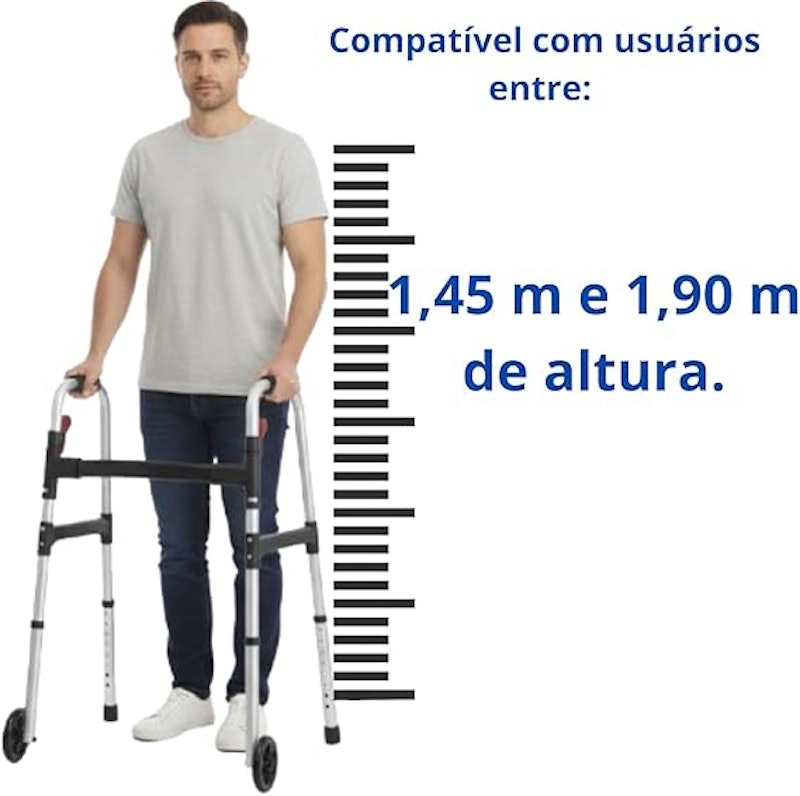 Andador Desmontável com Rodas 4