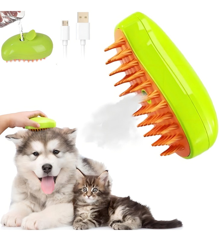 Escova para Gatos a Vapor 3 em 1 2