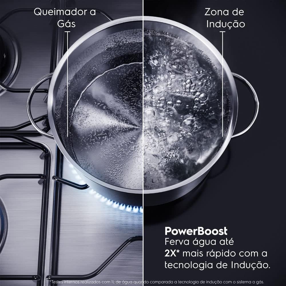 Cooktop 2 Bocas de Indução Electrolux Efficient 2 em 1 com Powerboost 3