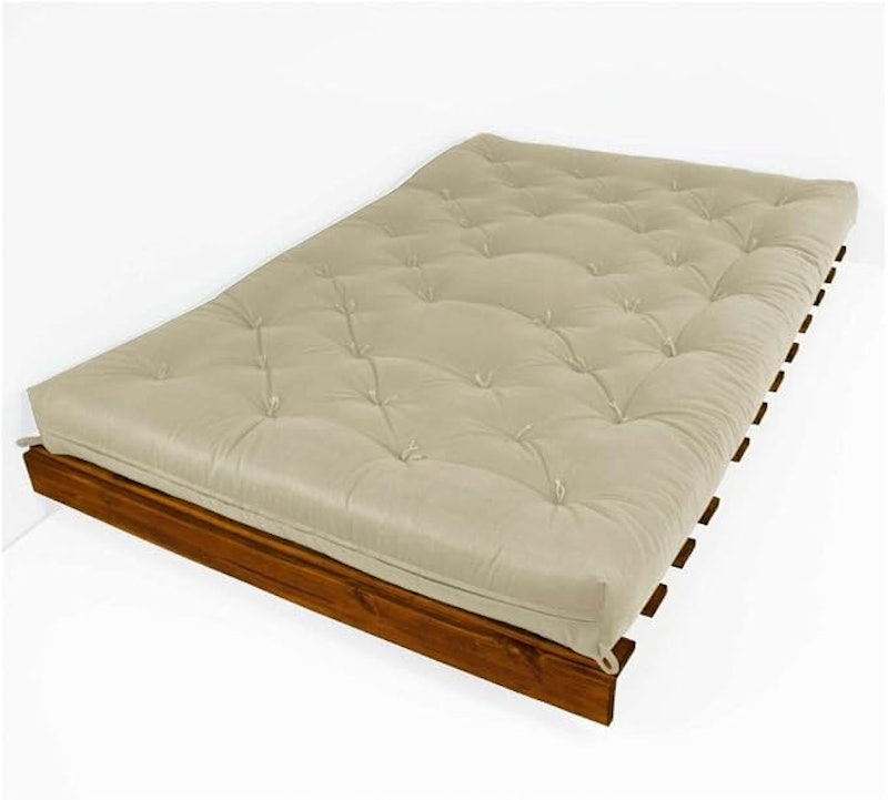 Sofá Cama Casal Futon Tokio Madeira Cor Imbuia Acquablock 3