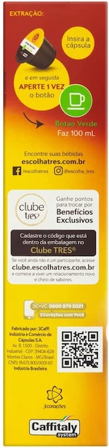 Cápsula de Café Filtrado TRES 3 Corações 3
