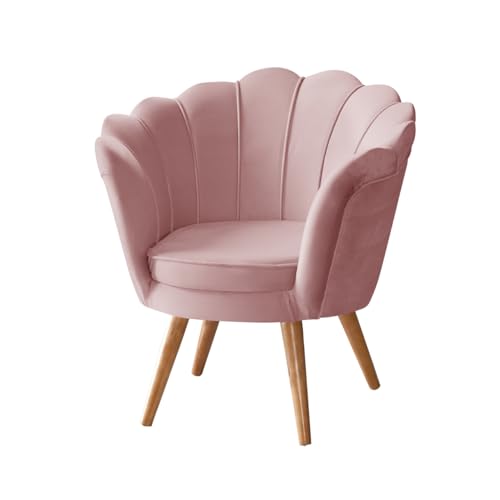 Poltrona Pétala Decorativa Pés Palito Flor 2