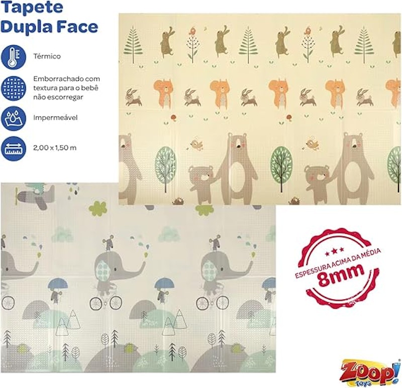 Tapete Térmico Infantil Emborrachado Dupla Face 2