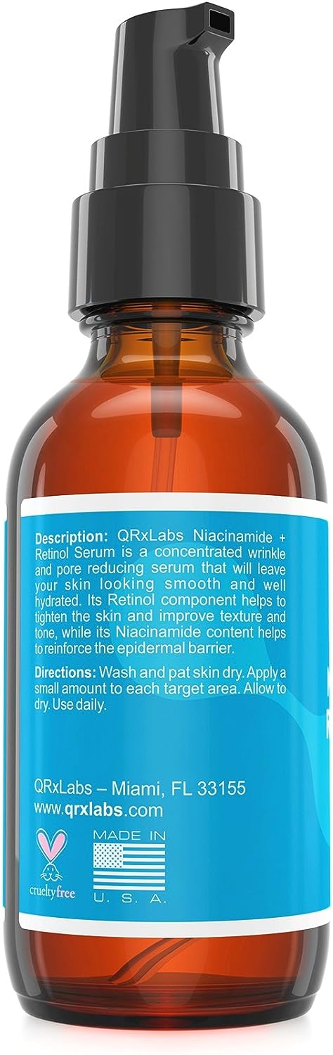 Serum Anti-Idade QRxLabs - Niacinamida e Retinol 60 ml 5
