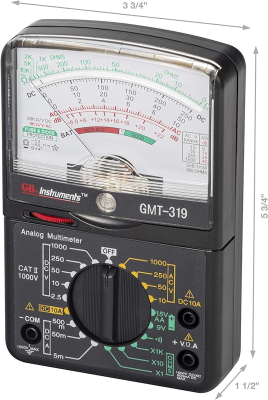 Multímetro Analógico Gardner Bender 3