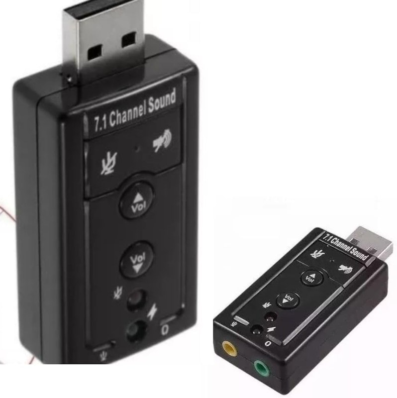 Mini Placa de Som USB Conversor para P2 2
