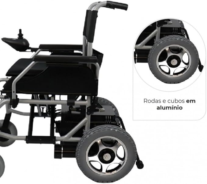 Cadeira de Rodas Motorizada em Alumínio Dobrável 3