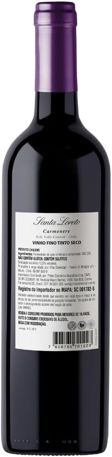 Vinho Fino Tinto Chileno Carménère Special Edition 3