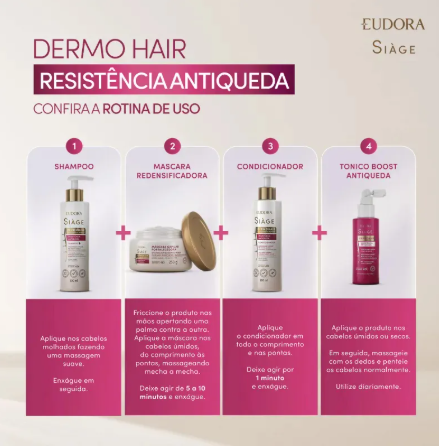 Shampoo Siàge Dermo Hair Resistência Antiqueda 4