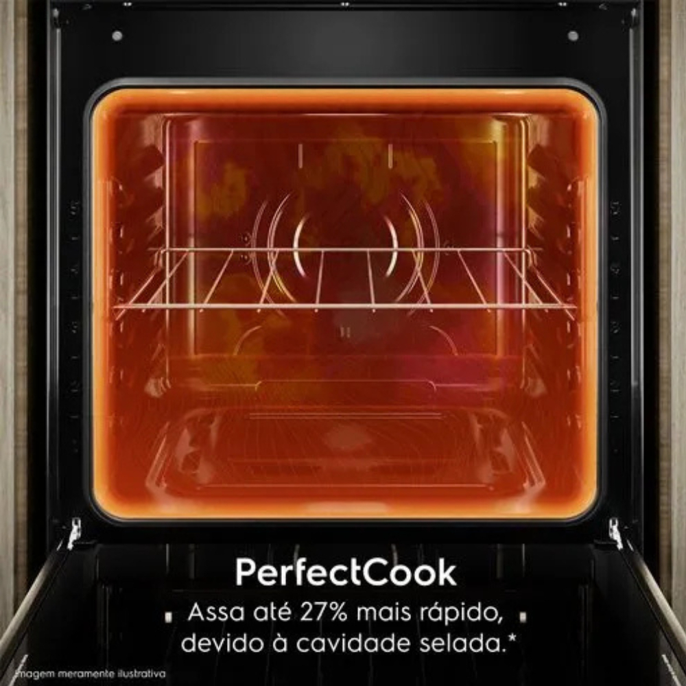 Forno de Embutir Elétrico Electrolux 80 L Efficient com PerfectCook 4