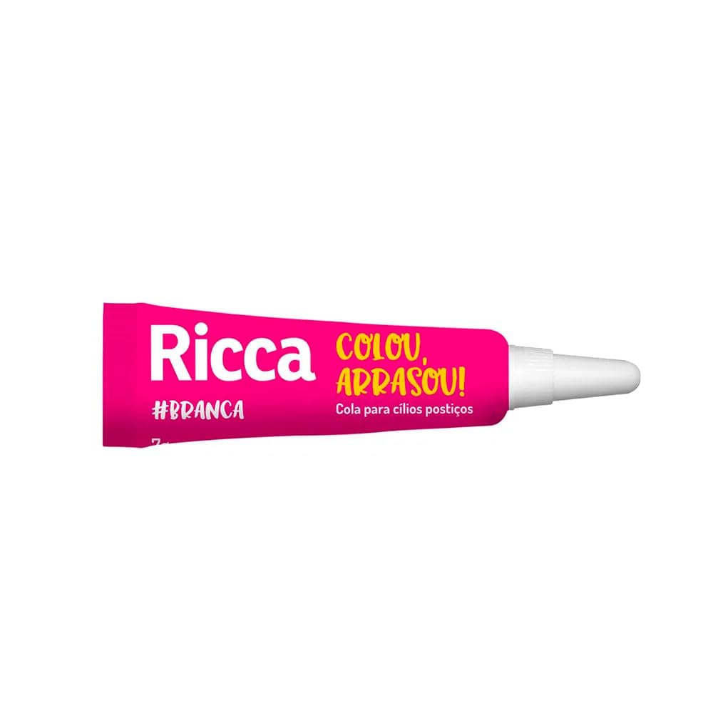 Cola Para Cílios Postiços Branca Ricca 1