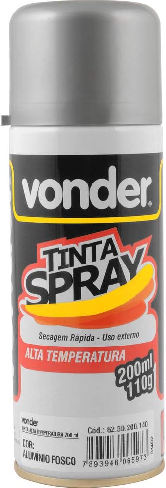 Tinta Spray de Alta Temperatura Vonder 1