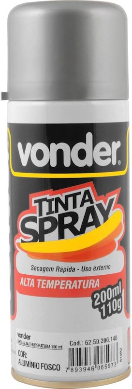 Tinta Spray de Alta Temperatura Vonder 1